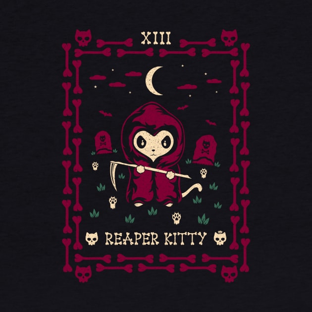 Reaper Kitty Tarot Card by thewizardlouis